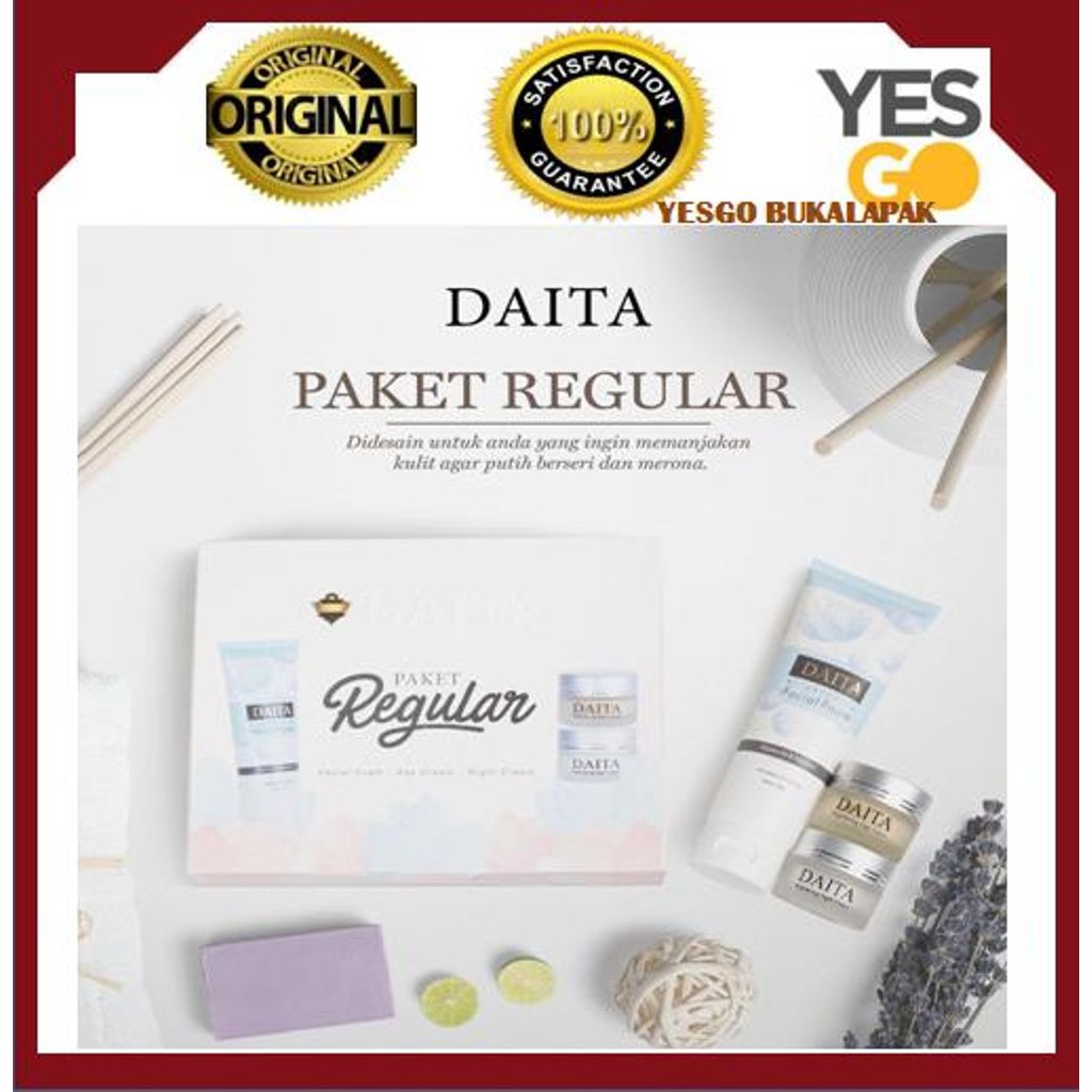 Promo Daita Paket Reguler - day cream daita - daita night cream - facial Diskon