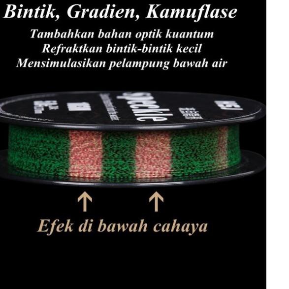 speckle pancing nilon 100m senar titik tak terlihat garis invisible line speckle pancing nilon 100m
