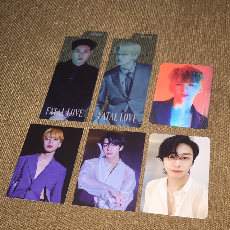 Monsta X Fatal Love Official Photocard PC Minhyuk Kihyun Hyungwon