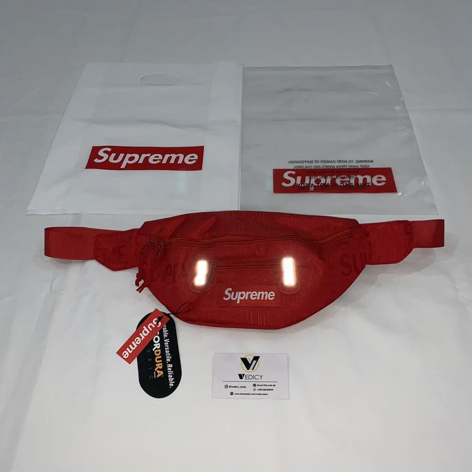 TAS SUPREME WAISTBAG SS19 SUPREME WAIST BAG GRADE AUTHENTIC 1:1 ORI