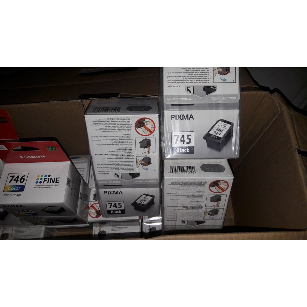 Tinta canon 745 standar black original segel harga obral