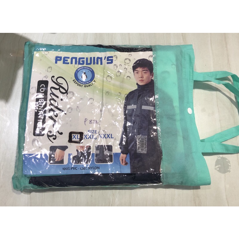 JAS HUJAN RIDERS SETELAN JAKET CELANA COMBINATION PENGUINS Size XL,XXL,XXXL BAHAN 100%PVC-100%Nylon