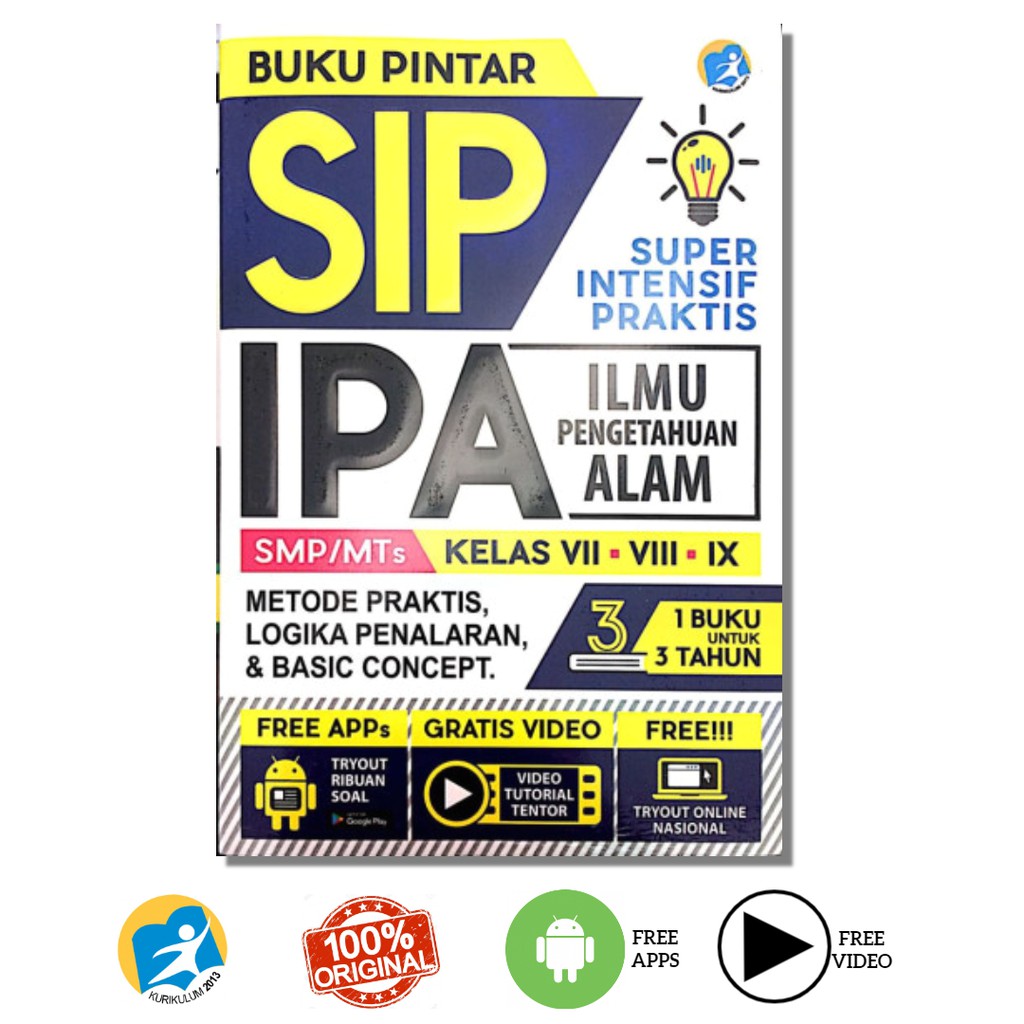 Buku Pintar SIP IPA SMP Kelas VII - VIII - IX Rumus IPA SMP