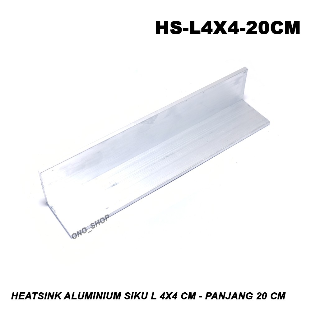 Heatsink Aluminium Siku L 4x4 cm - Panjang 20 cm