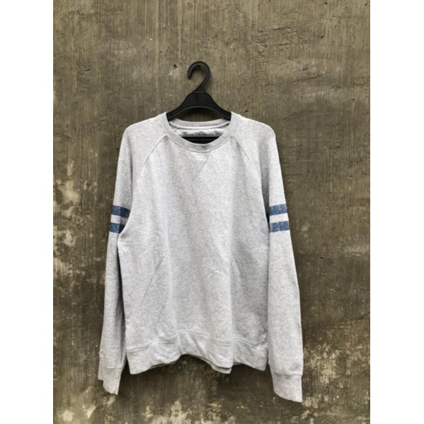 UNIQLO CREWNECK STRIPE BLUE