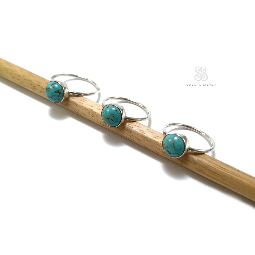 Cincin Perak 925 Turquoise Sudana Silver Bali