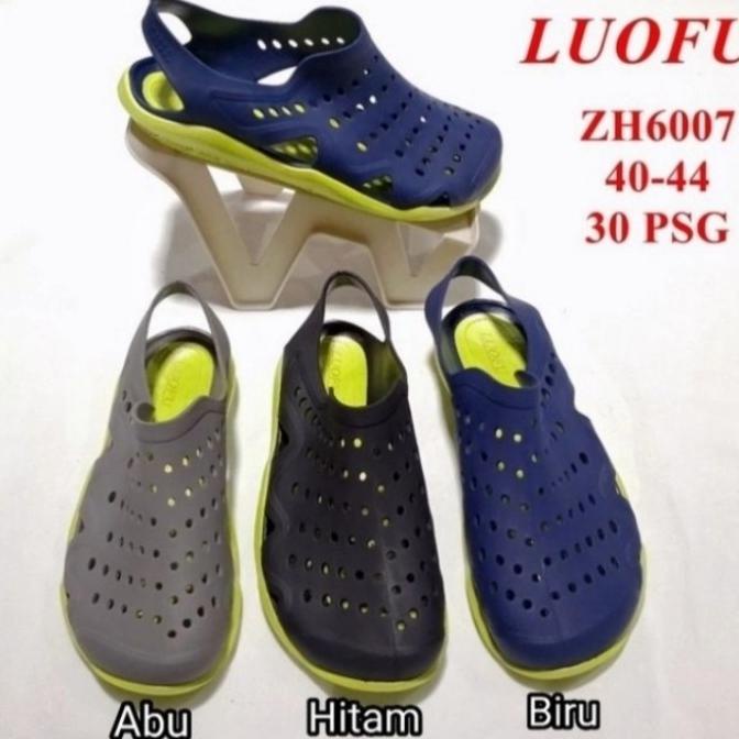 SEPATU SANDAL JELLY KARET PRIA IMPORT LUOFU ZH 6007