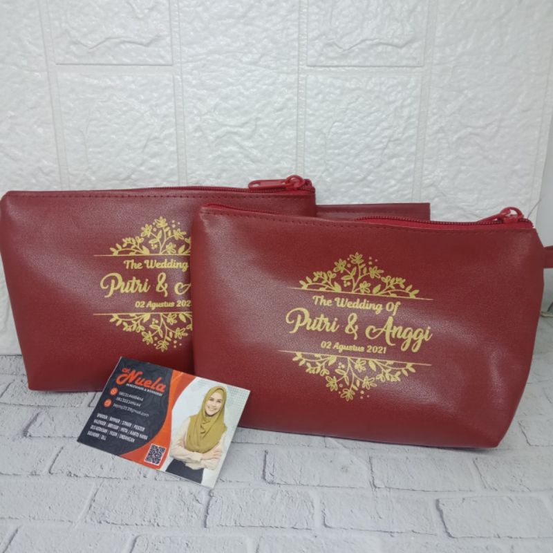 Pouch Perahu Kosmetik/Skincare Free Desain