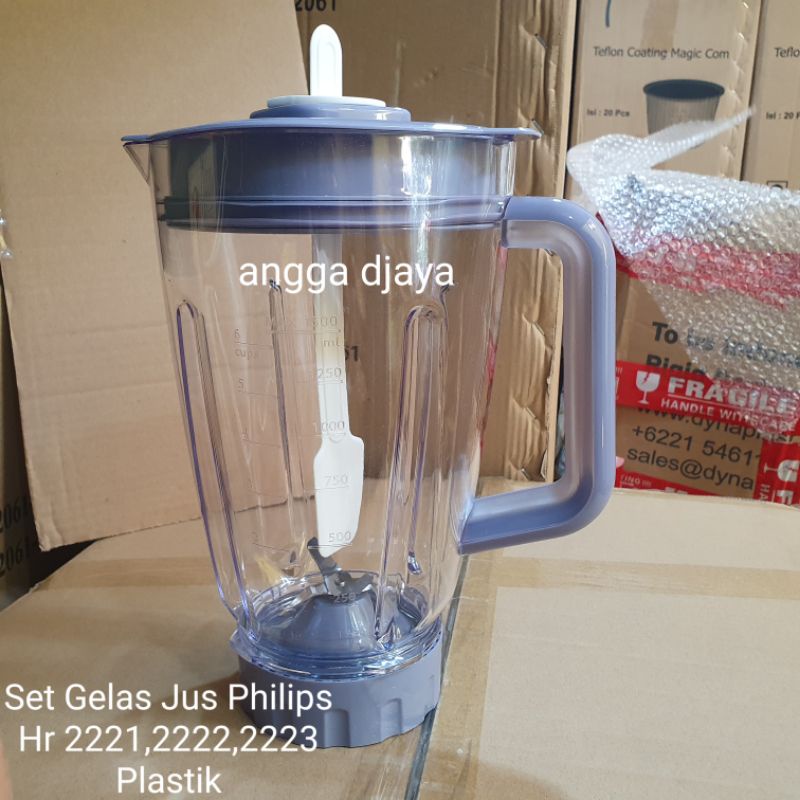 Set Gelas Jar Philips Hr 2221,2222,2223,Plastik