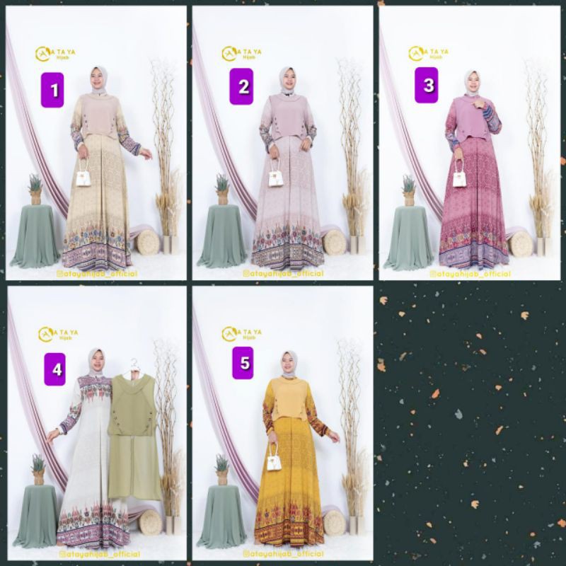 GAMIS DRESS WANITA CANTIK AB 388 by ATAYA HIJAB OFFICIAL #49