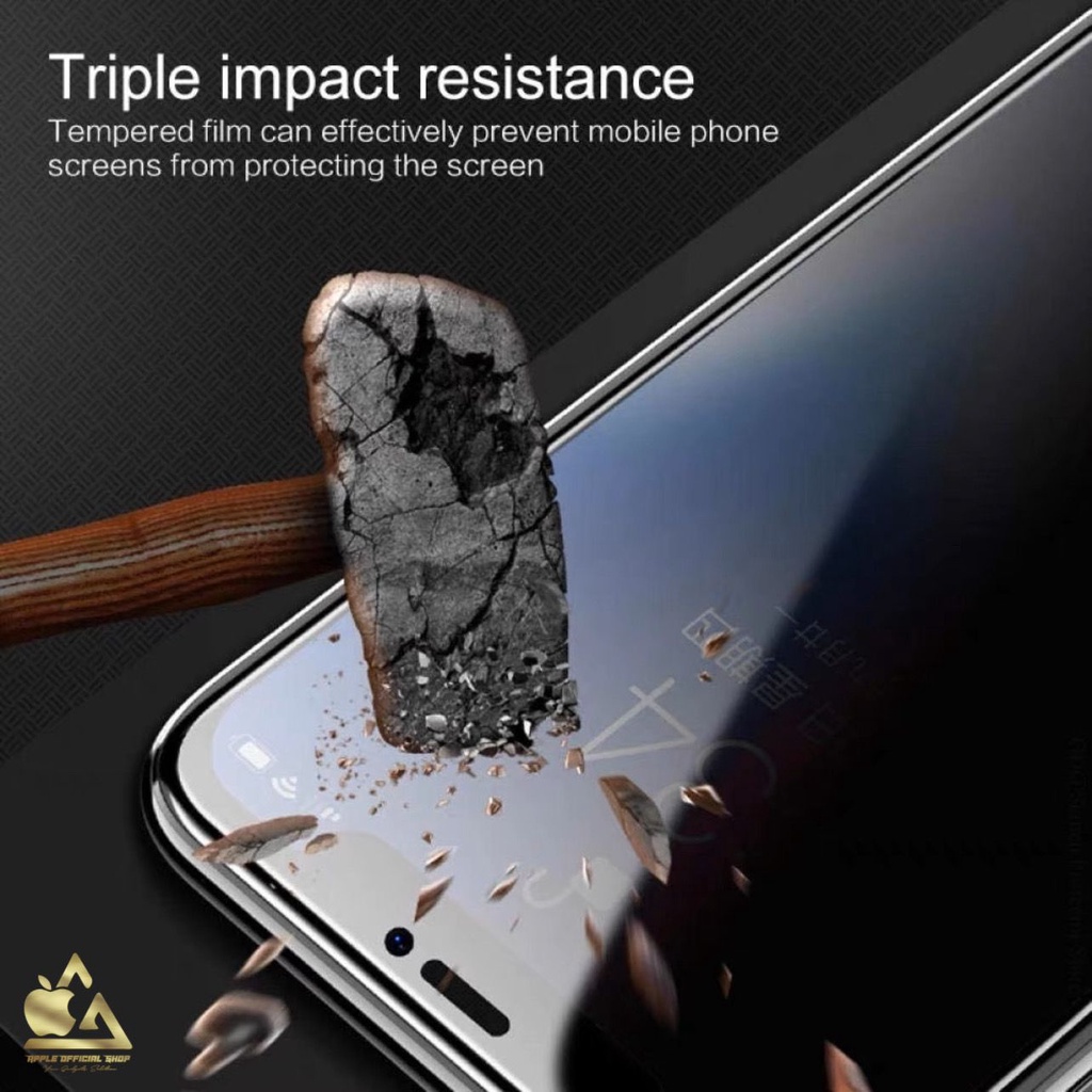 Ceramic Glass Clear PRIVACY SPY iPhone 13 PRO MAX 12 PRO MAX 11 PRO MAX XR X XS MAX 7 7+ 8 8+ SE 2 3 6 6+ Tempered Glass Keramic Anti PEEPI Spy T glass Screen Guard Protector Anti Gores Kaca Film