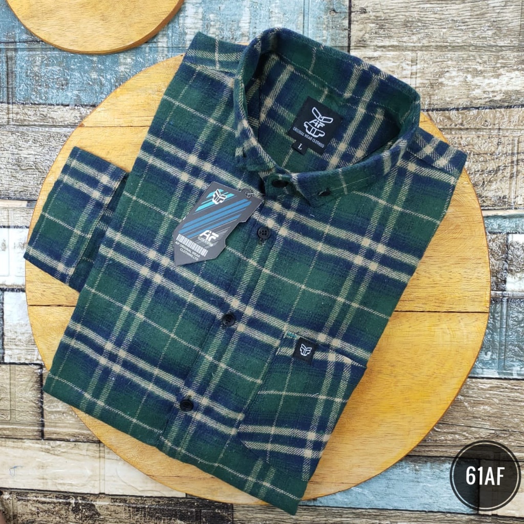 Kemeja Pria Lengan Panjang Model Slimfit - Kemeja Flanel (36AF)