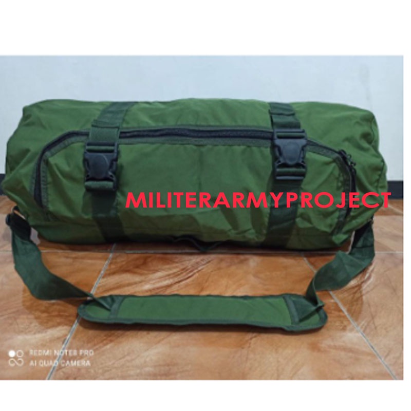 Tas selempang TNI jumbo 60L/Tas pendidikan TNI/Tas kapsul pulsak/penyesak/pulsak