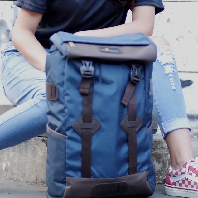 SKY SCRAPPER NAVY |ManNeedMe x URBAN| Tas Ransel Pria Tas Wanita Backpack ORIGINAL