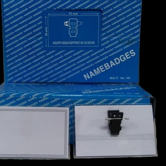 

Namebadges (nametag) Multi isi 50 pcs