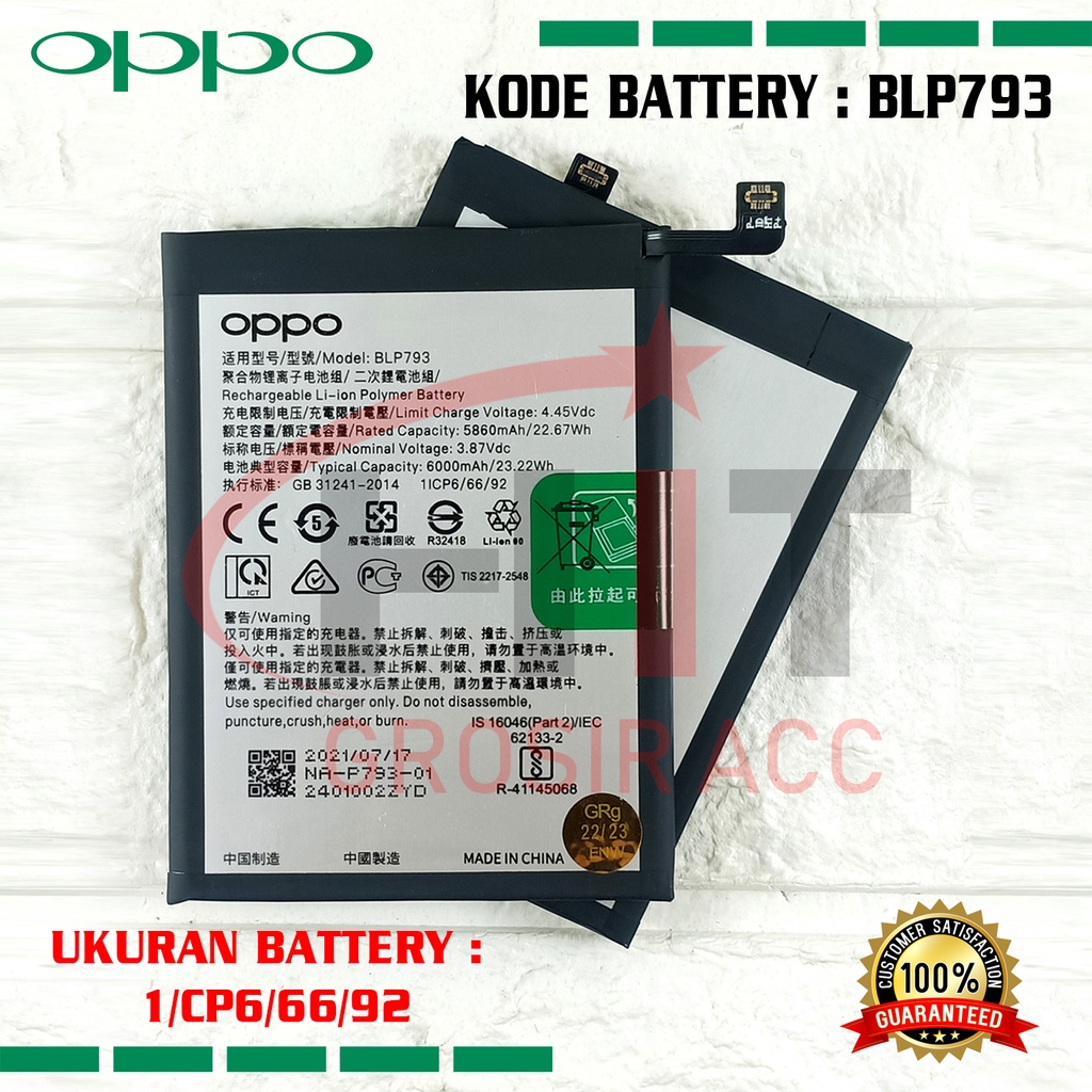 Baterai Original OPPO C11 C12 C15 BLP793 BLP-793