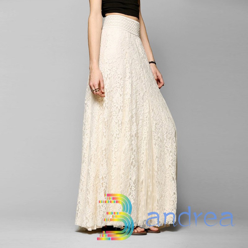 high waist long skirt