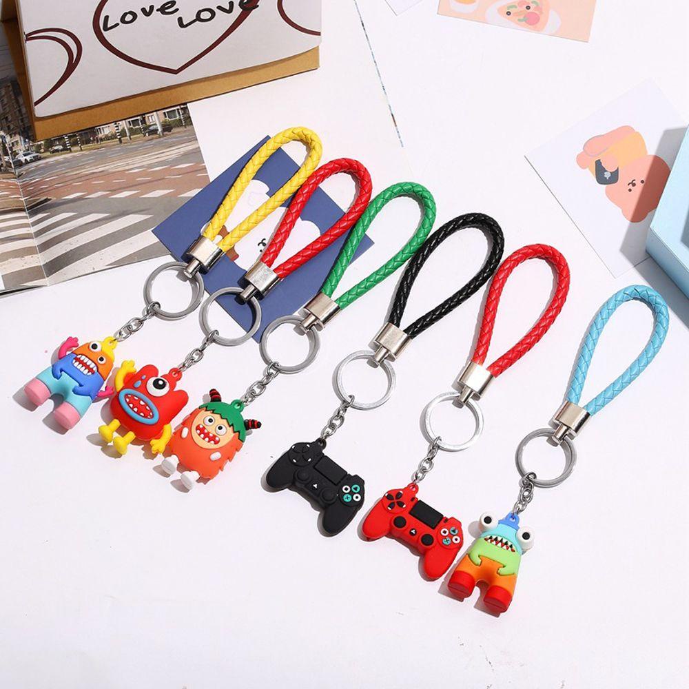 [Elegan] Wanita Gantungan Kunci Kreatif Manis Hadiah Mainan Liontin Desain Kartun Alloy Cartoon Key Holder