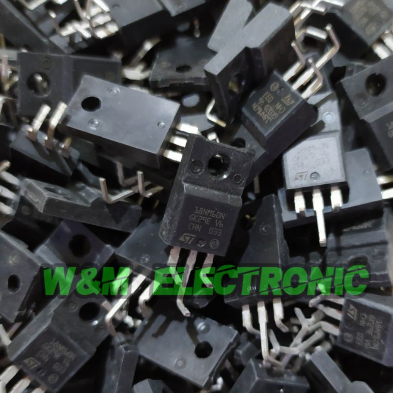 Mosfet 18NM60 Kaki Bengkok