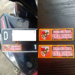  Stiker  keluarga  besar pemuda pancasila stiker  plat nomer 