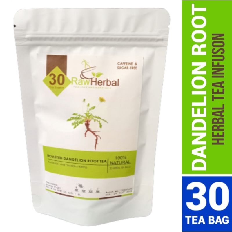 Roasted Dandelion Root Tea : Super Detox Dandelion Root Tea Isi 30 Tea Bag