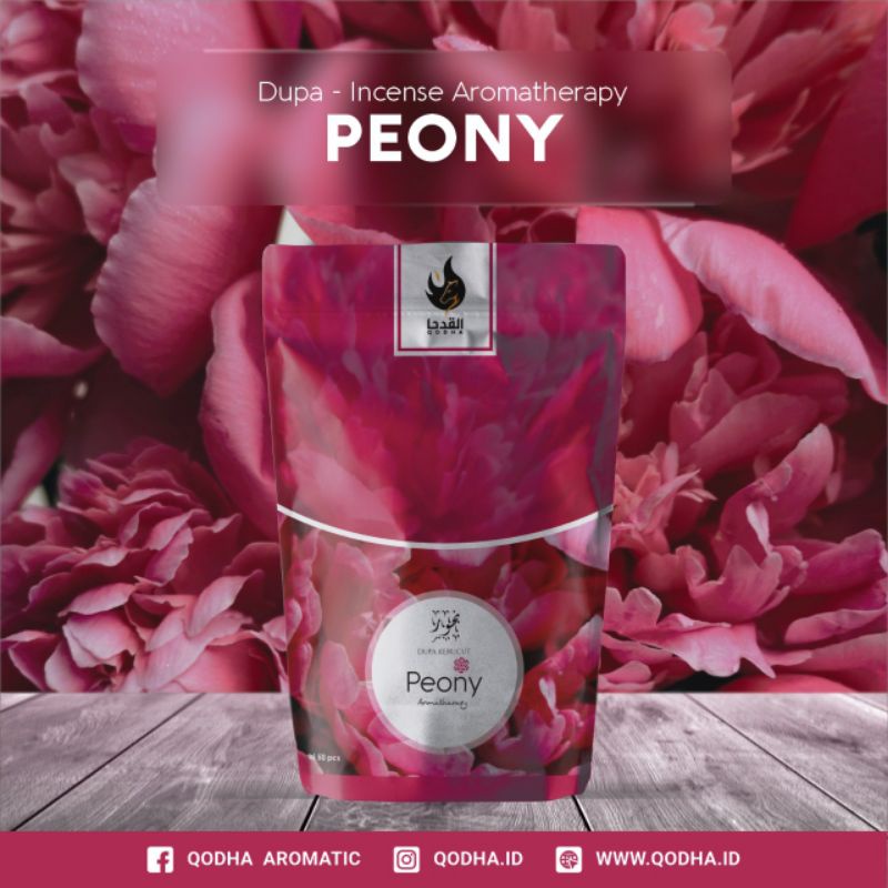 Bukhur Buhur Dupa Kerucut Aromaterapi Qodha isi 50 Pcs Aroma PEONY