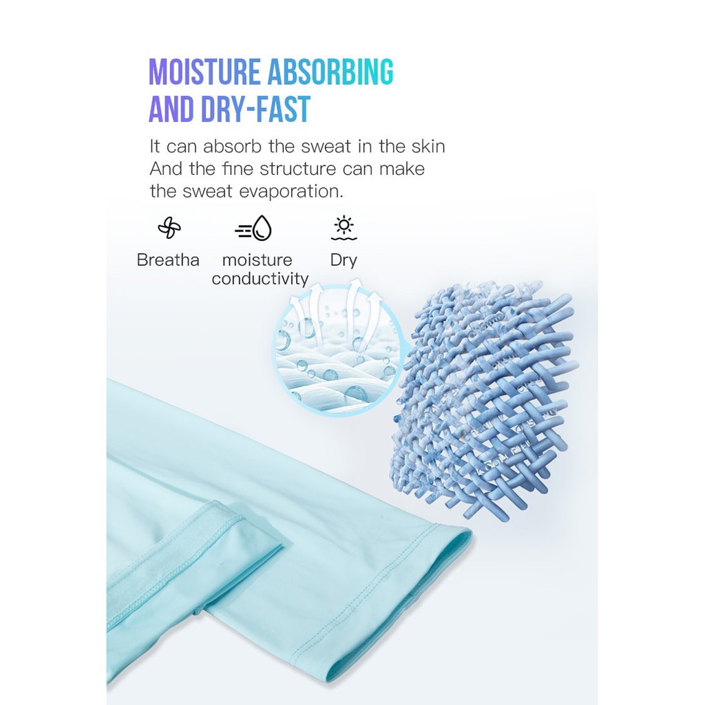 AONIJIE E4117 ARM SLEEVES manset dingin anti UV UPF50 lari sepeda golf