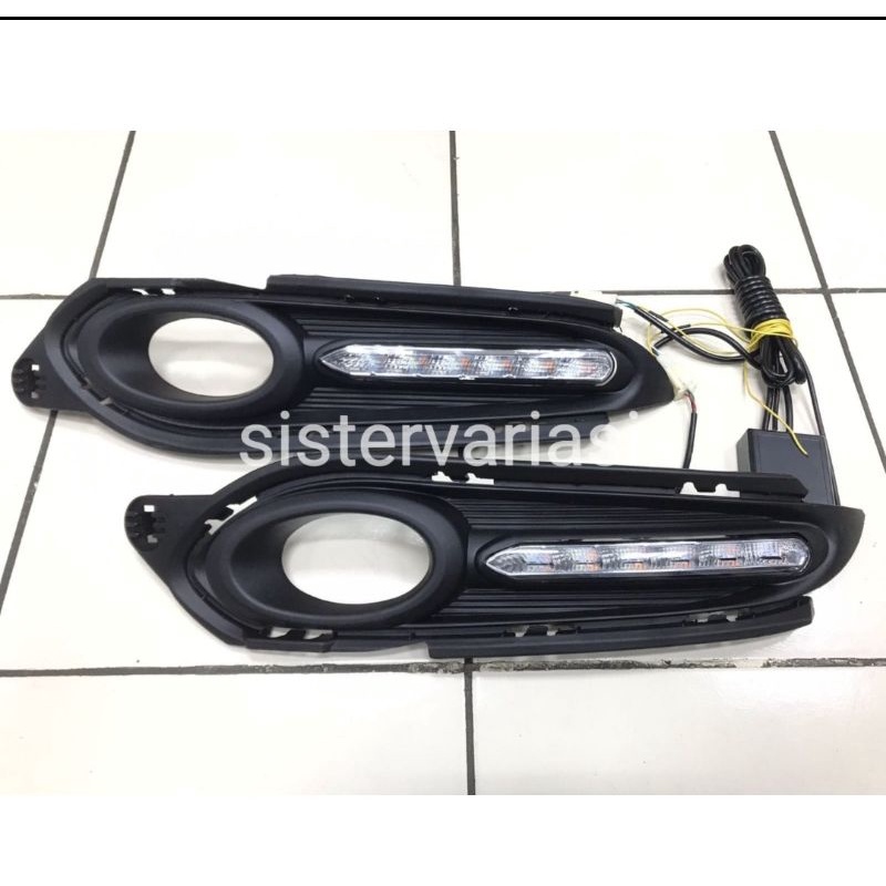 DRL FOG LAMP HRV 2016 2019 ORI JSL LAMPU KABUT COVER DRL JSL