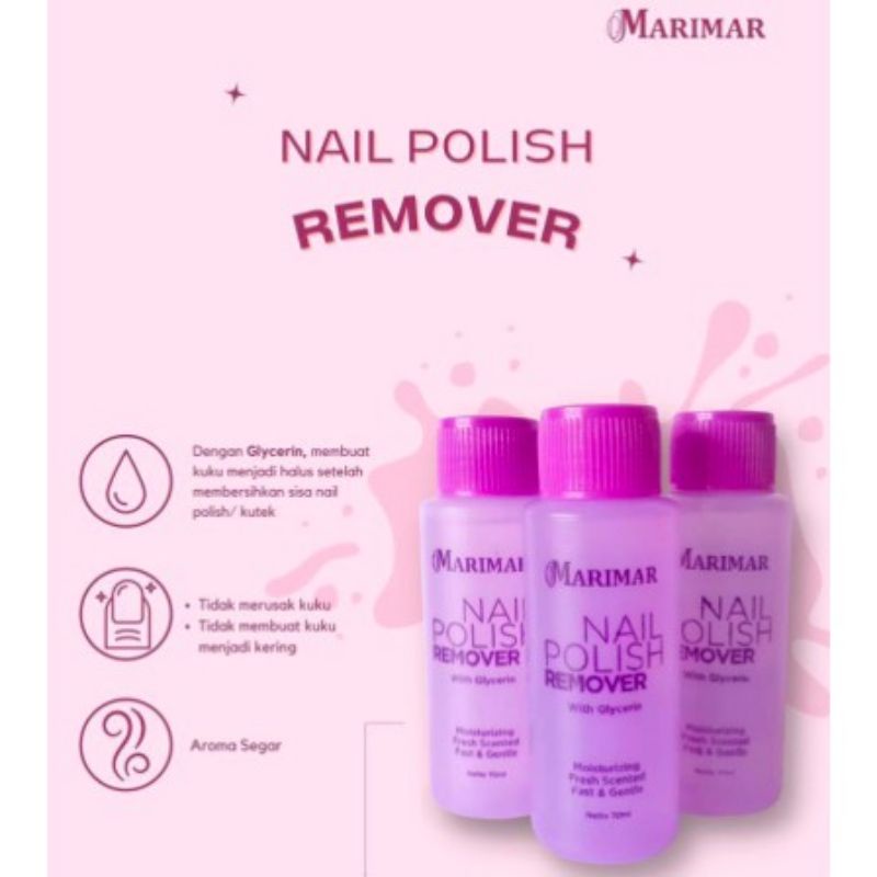 Marimar Nail Polish Remover 70ml/Aseton Pembersih Kuku Kutek