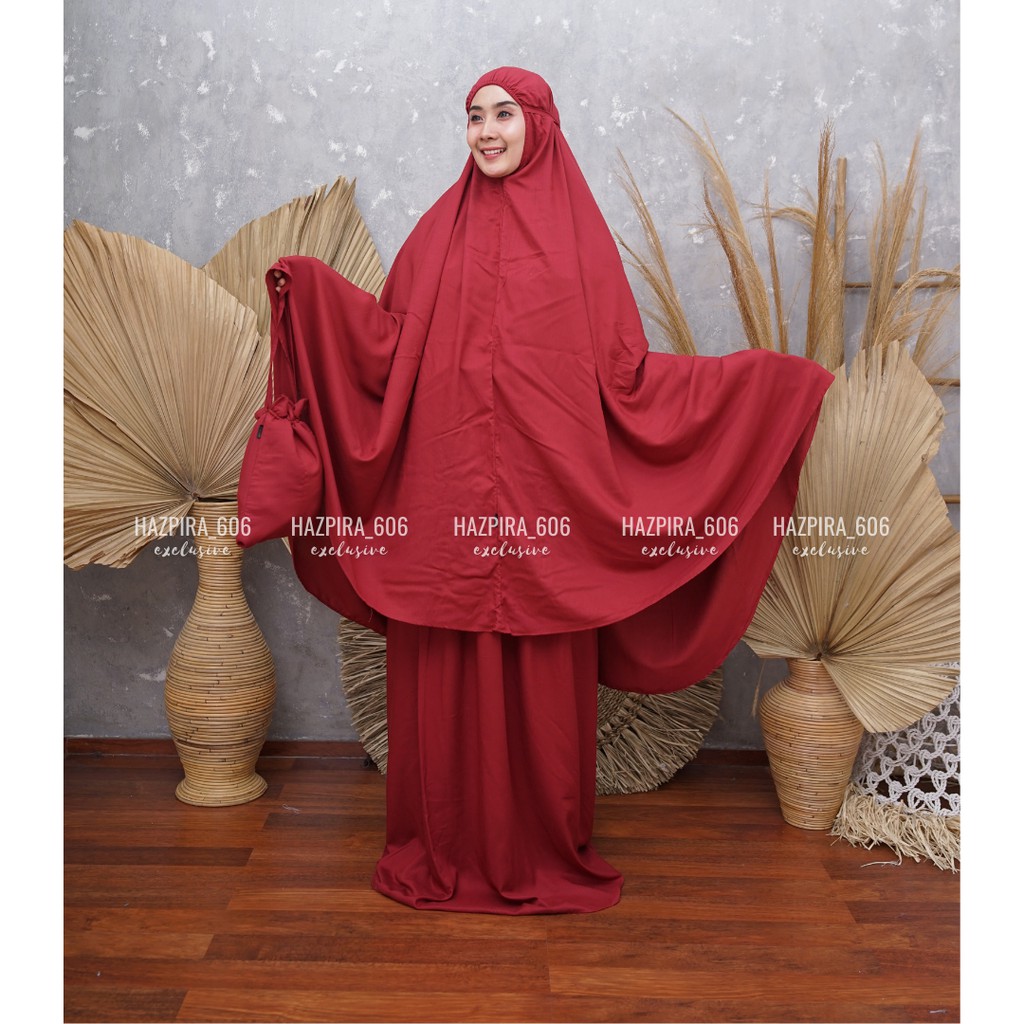 Mukena Bali Premium Jumbo Dewasa Polos