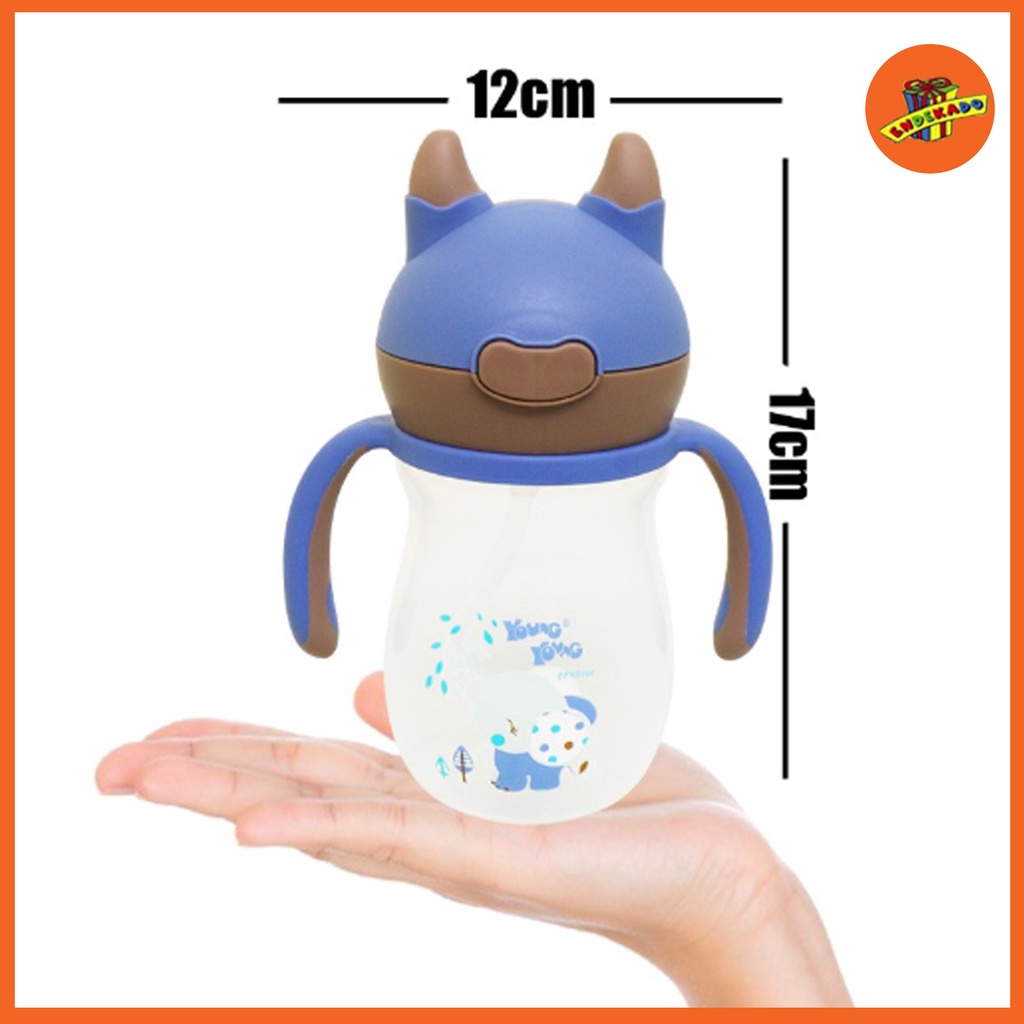 MAKASSAR! YOUNG YOUNG LITTLE MOO BOTTLE 270ml - Botol Minum Anak