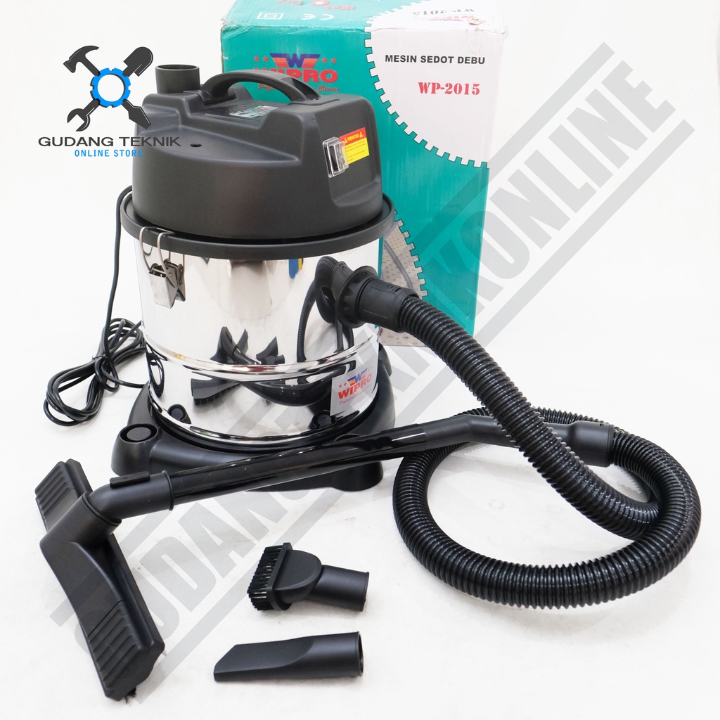 Vacuum Cleaner Wet &amp; Dry WIPRO 15L WP2015 / Mesin Penyedot Debu Basah &amp; Kering WIPRO WP 2015