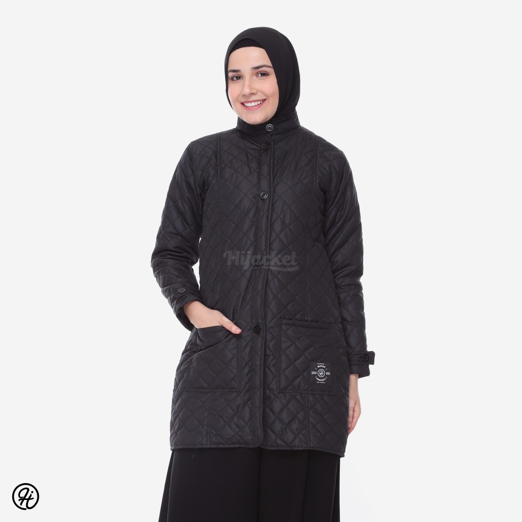 Jaket Wanita Muslimah Jacket Hijab Panjang Hoodie Hijabers Hangat Tebal Murah Hijacket Belva COD-2