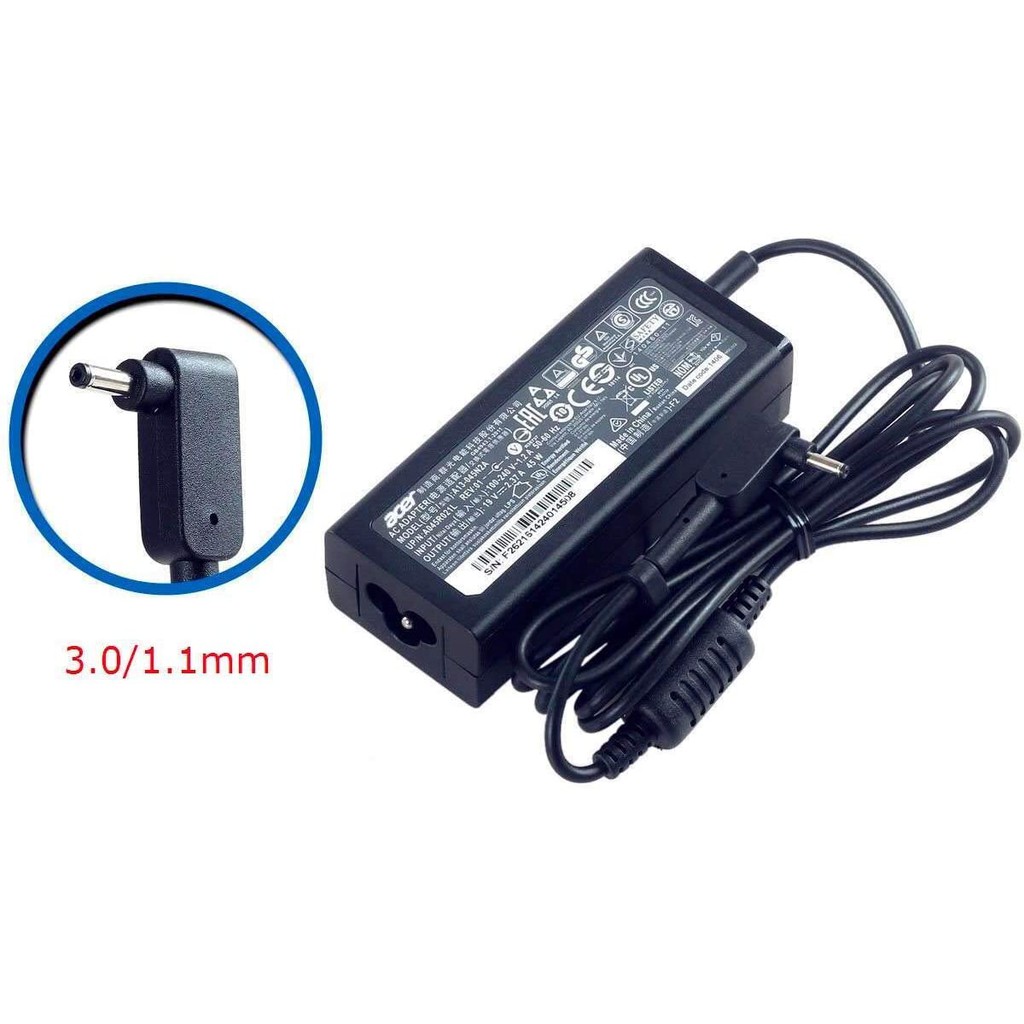 Adaptor Charger Acer Aspire S7 391 V3-371 A13-045N2A 19V 2.37A 3mm