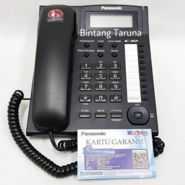 Pesawat Telepon Panasonic KX-TS885ND Telepon Kabel Panasonic KX-TS885 Telfon Panasonic KX-TS885ND (Hitam)