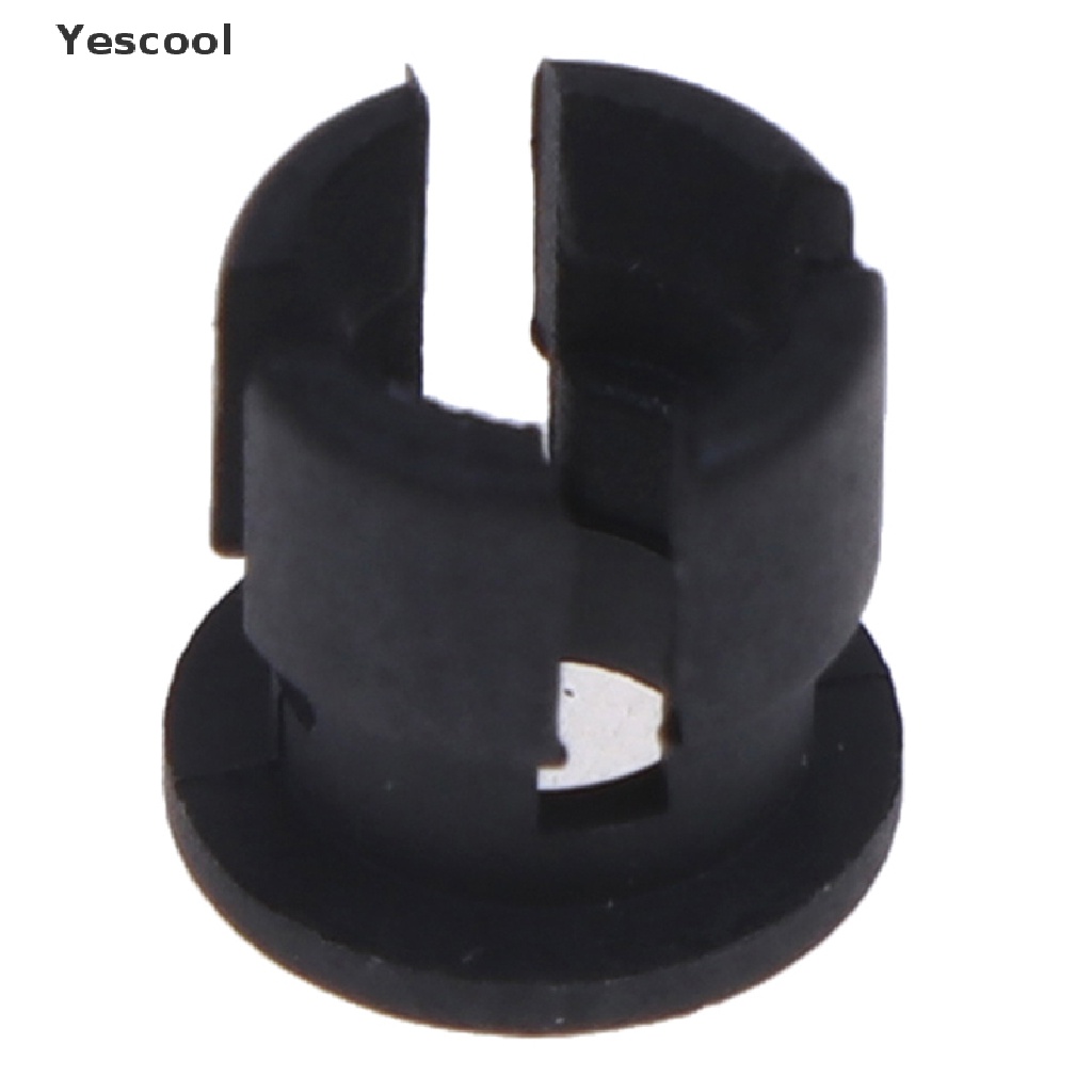 Yescool 50Pcs Klip Holder Lampu LED Bahan Plastik Ukuran 3mm / 5mm Warna Hitam