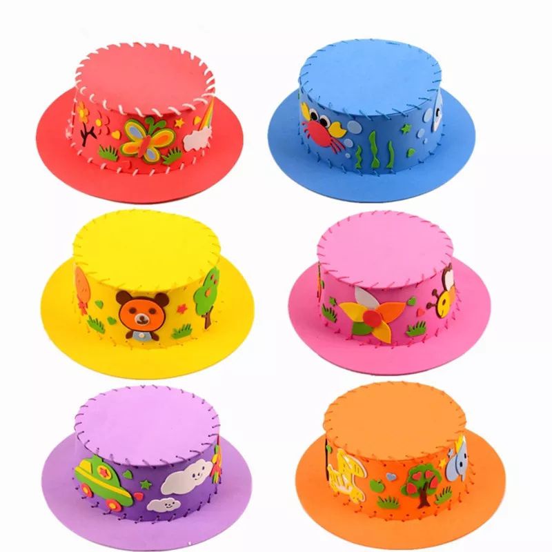 DIY Topi Eva Anak / Mainan Edukasi Handmade DIY Prakarya Membuat Topi Anak