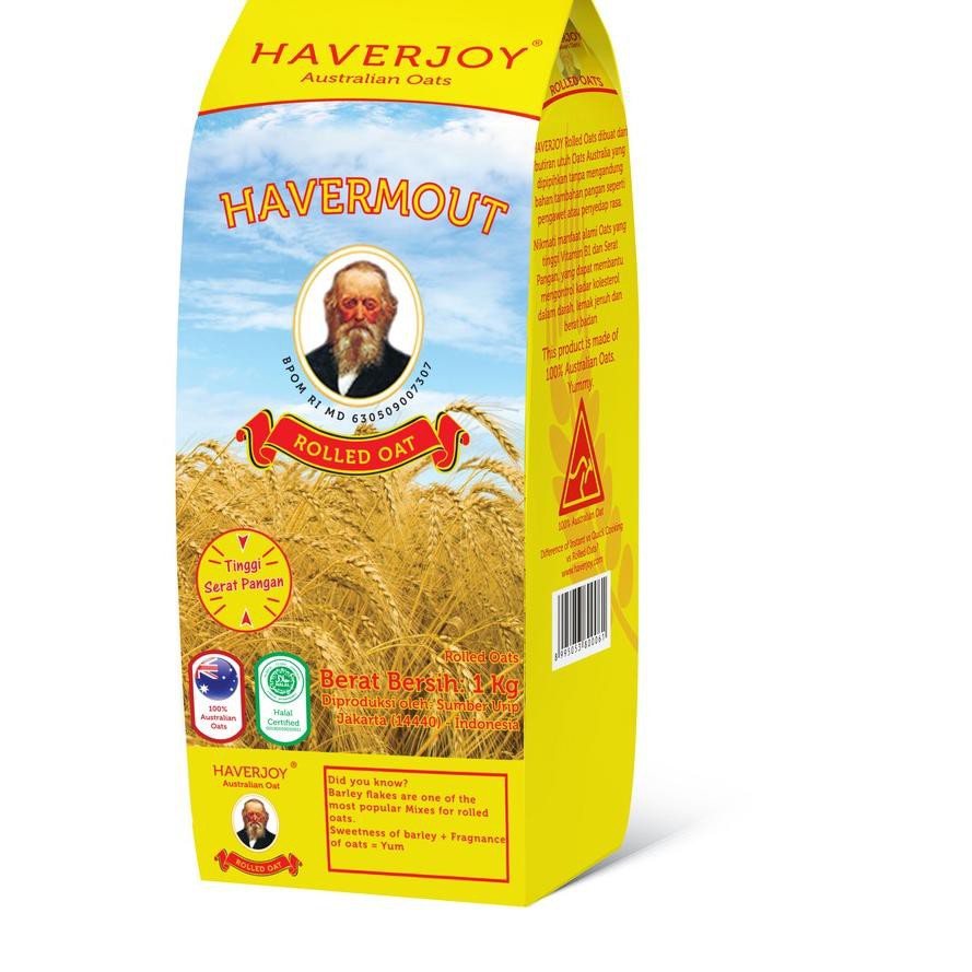 

66EⓃ Haverjoy Weekly Pack Rolled Oats 1kg - 2 Pcs Barang Terlaris