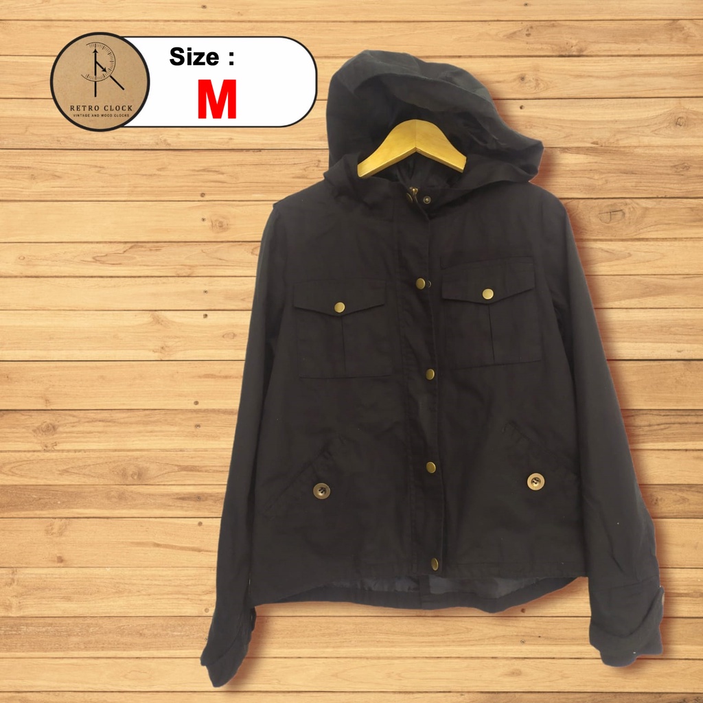 Jaket Jeans Hitam Brand Witty & Pitty Prelove / Bekas / Second