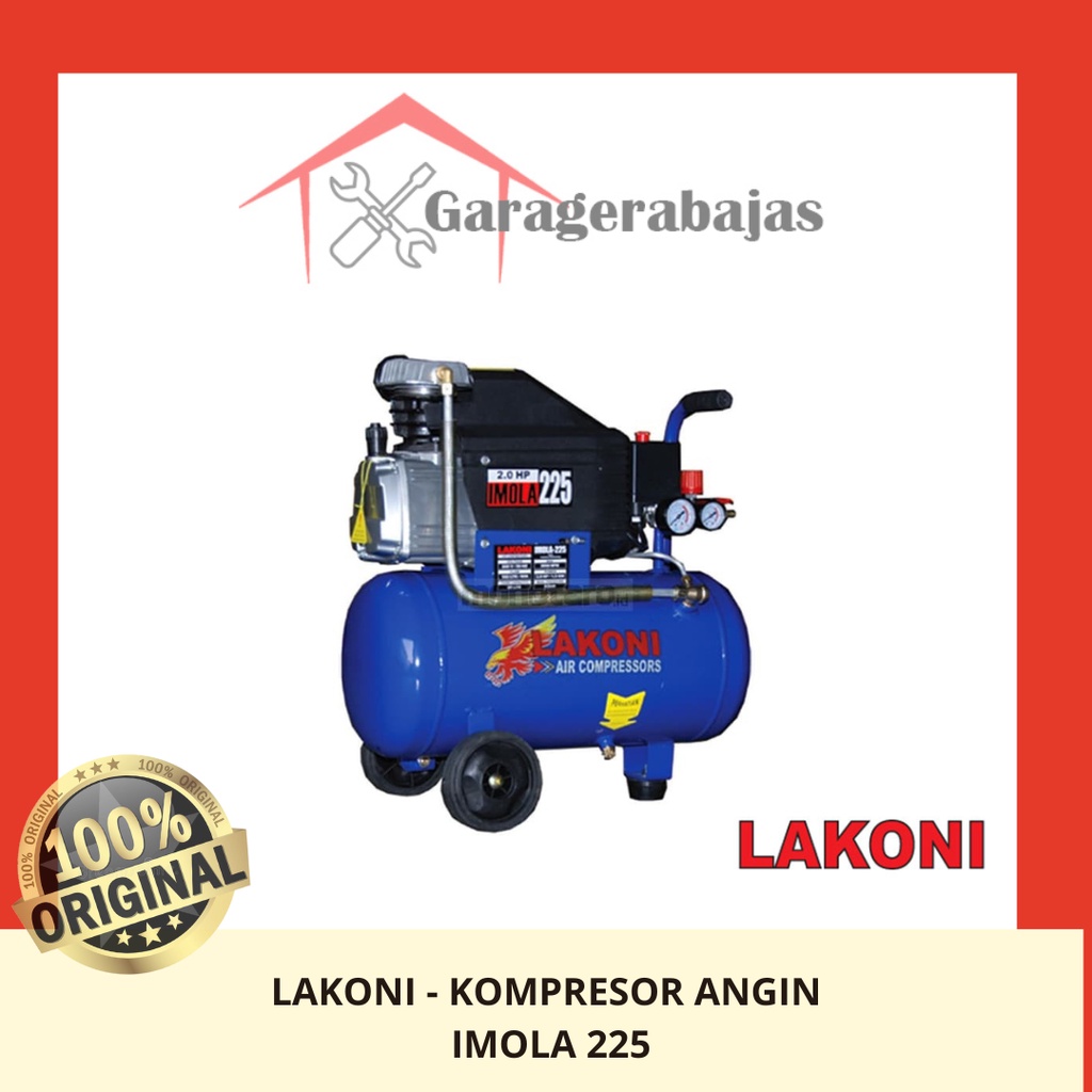 Lakoni Kompresor Angin Imola 225 Air Compressor 2 HP