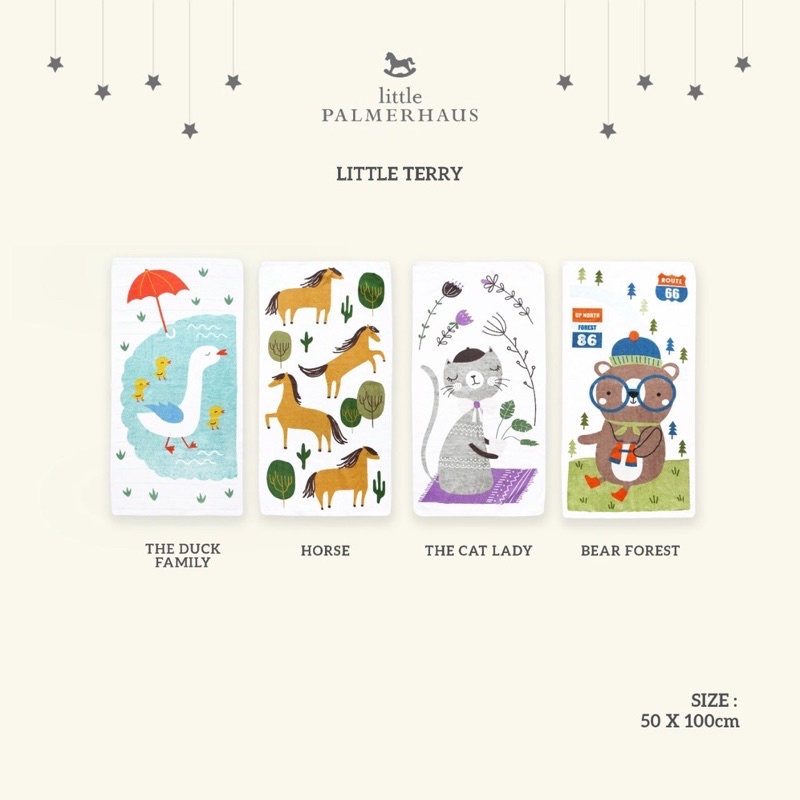 Little Palmerhaus - LITTLE TERRY TOWEL (Handuk Bayi)-2