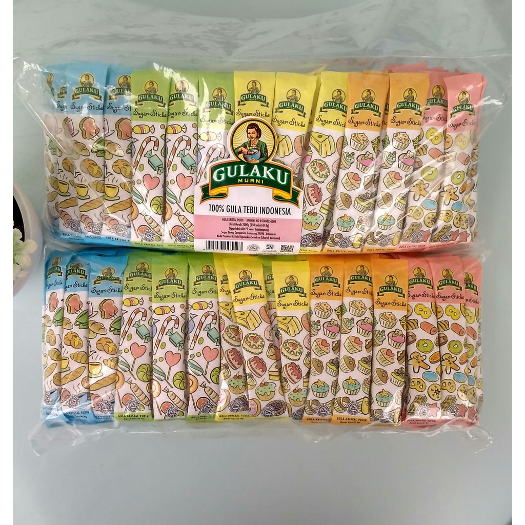 Gulaku Sticks / Gula Stik 250 sachet @ 8 gr (ed Mar 2024)