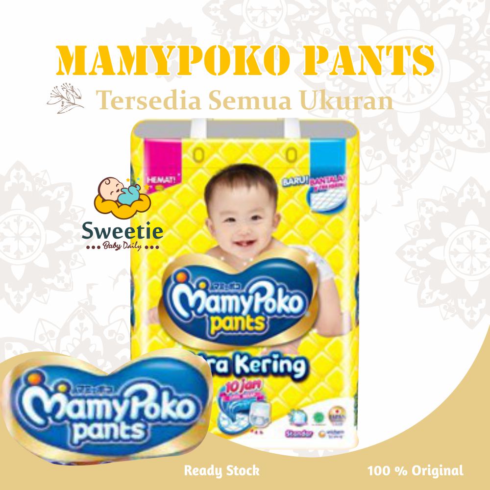 MAMYPOKO PANTS XTRA KERING XTRADRY S38/M32/L28/XL26/XXL24 S40/ M34/ L30/ XL26/ XXL24 (TIPE CELANA)-p
