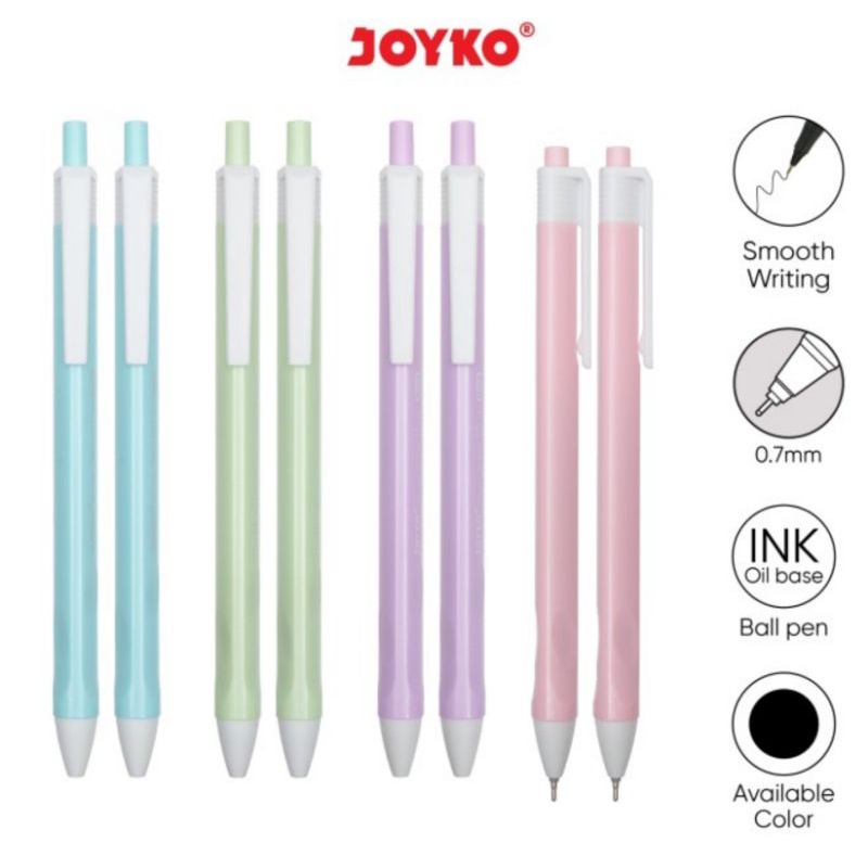 Pulpen JOYKO VOKUS PTL Ball Pen BP-342 0.7 mm Triangular Grip (1Lusin)