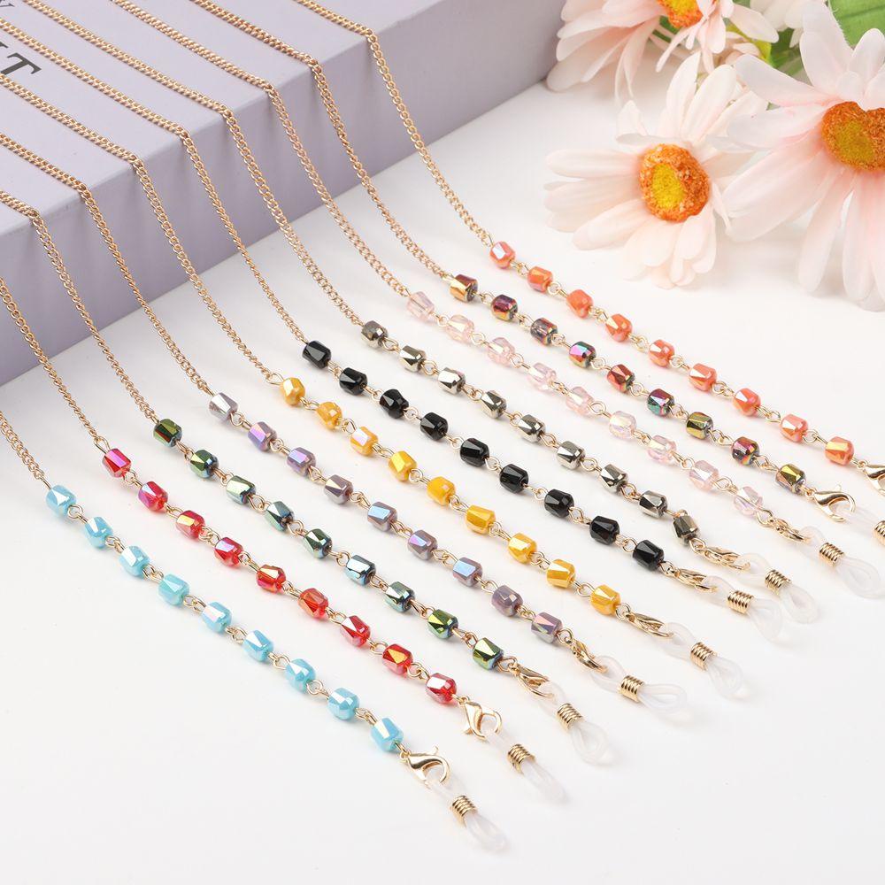 R-flower Glasses Chain Fashion Tali Kacamata Baca Kristal Non-slip