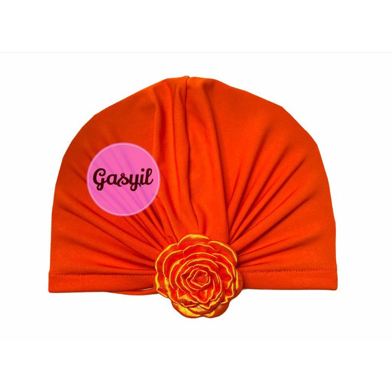 Turban Bayi Bunga Rose / ciput baby newborn