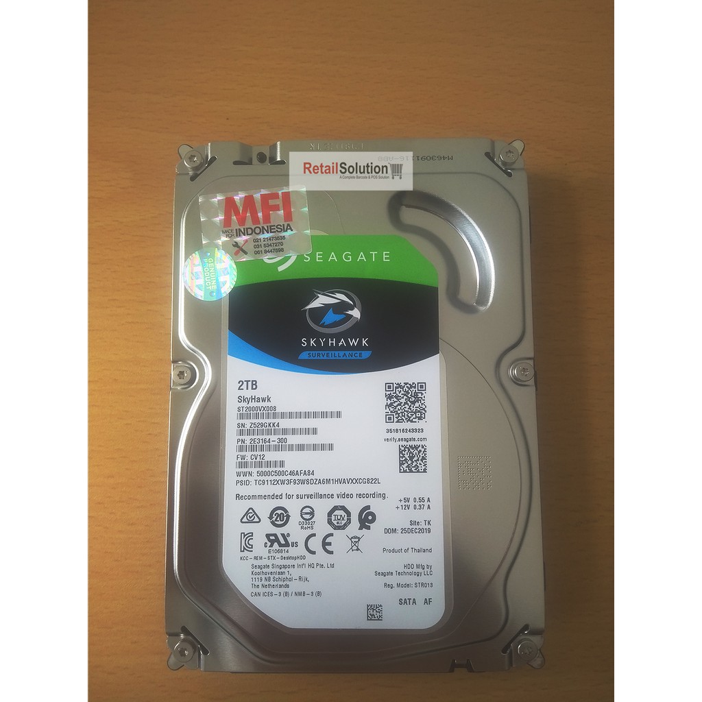 HDD Seagate Skyhawk 2TB 3.5&quot; SATA III MFI - HDD Internal CCTV