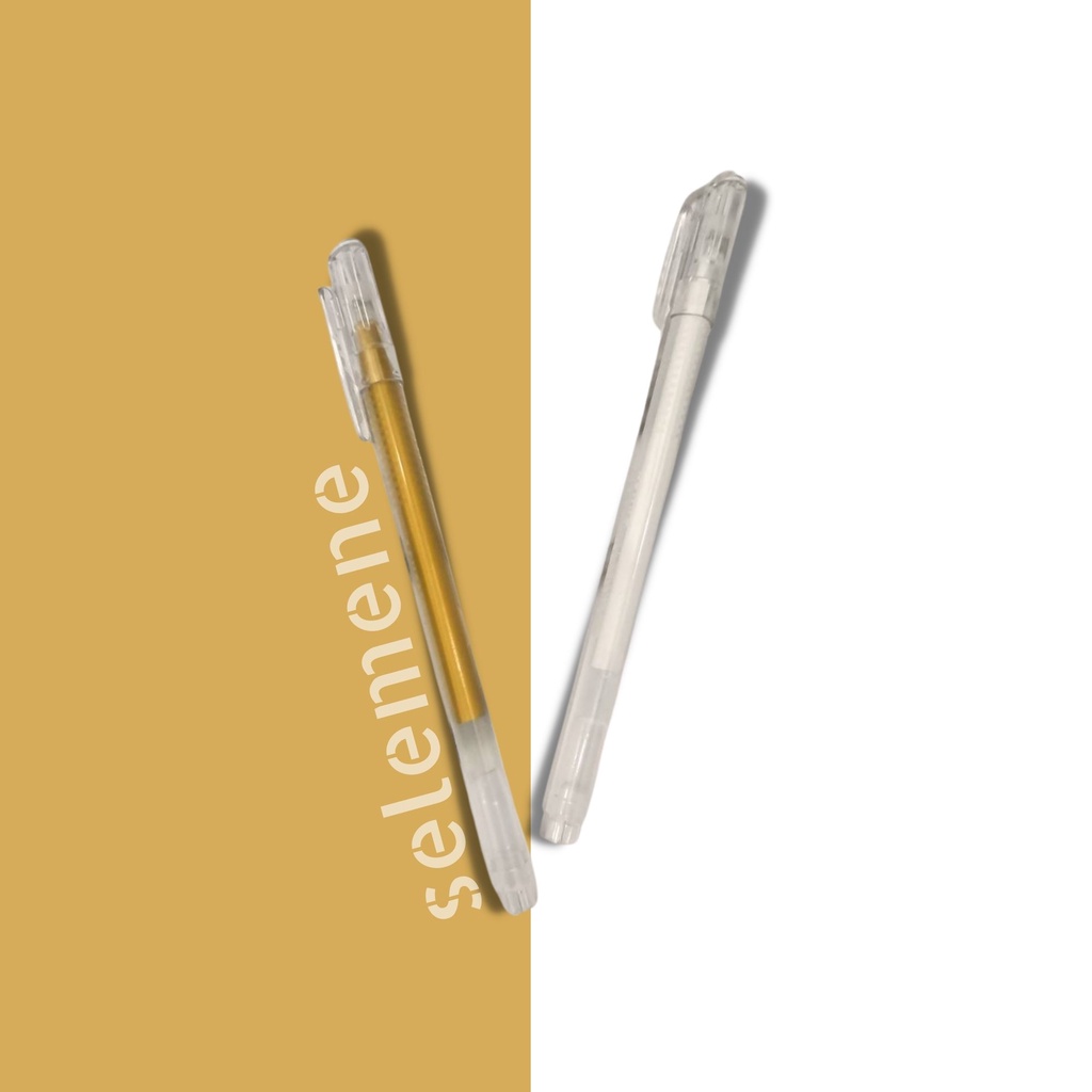 White Gel Ink Pen Kenko T-Gel 303 / Pulpen Emas dan Putih Kenko