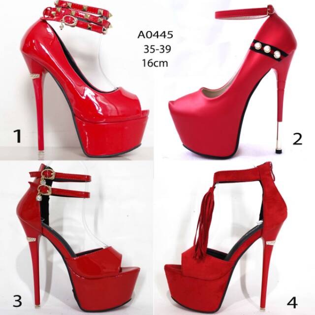 sale sepatu high heels 17cm