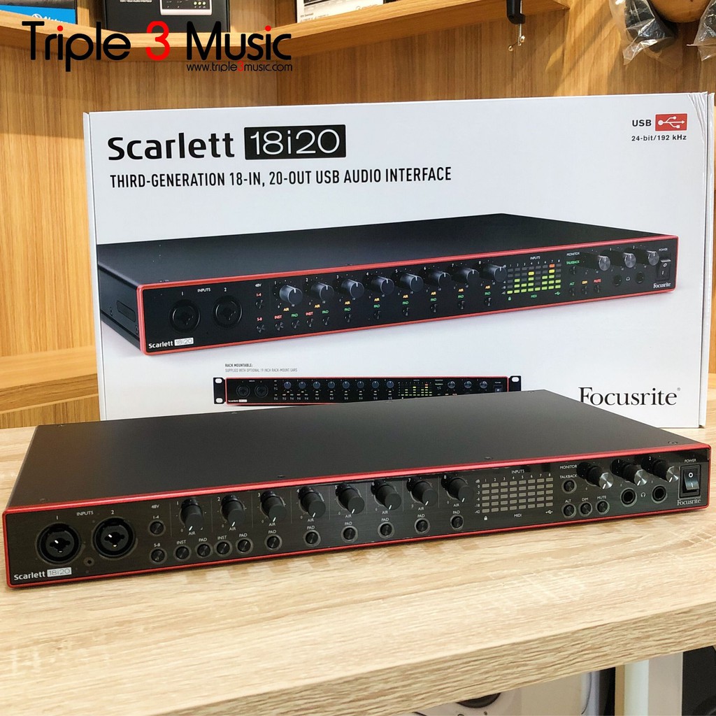 Focusrite Scarlett 18i20 3rd Gen ORIGINAL Garansi Soundcard Recording